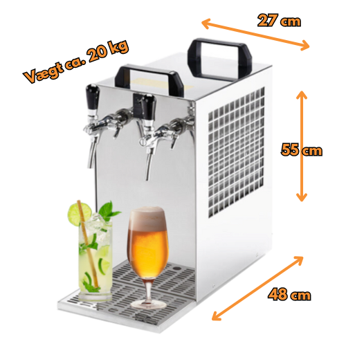 Fadølsanlæg 2 haner (Bordmodel) thumbnail 1