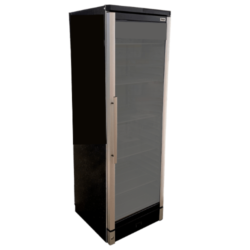 Eight shirts arranged on table in black, olive, grey, blue, white, red, mustard, and green.